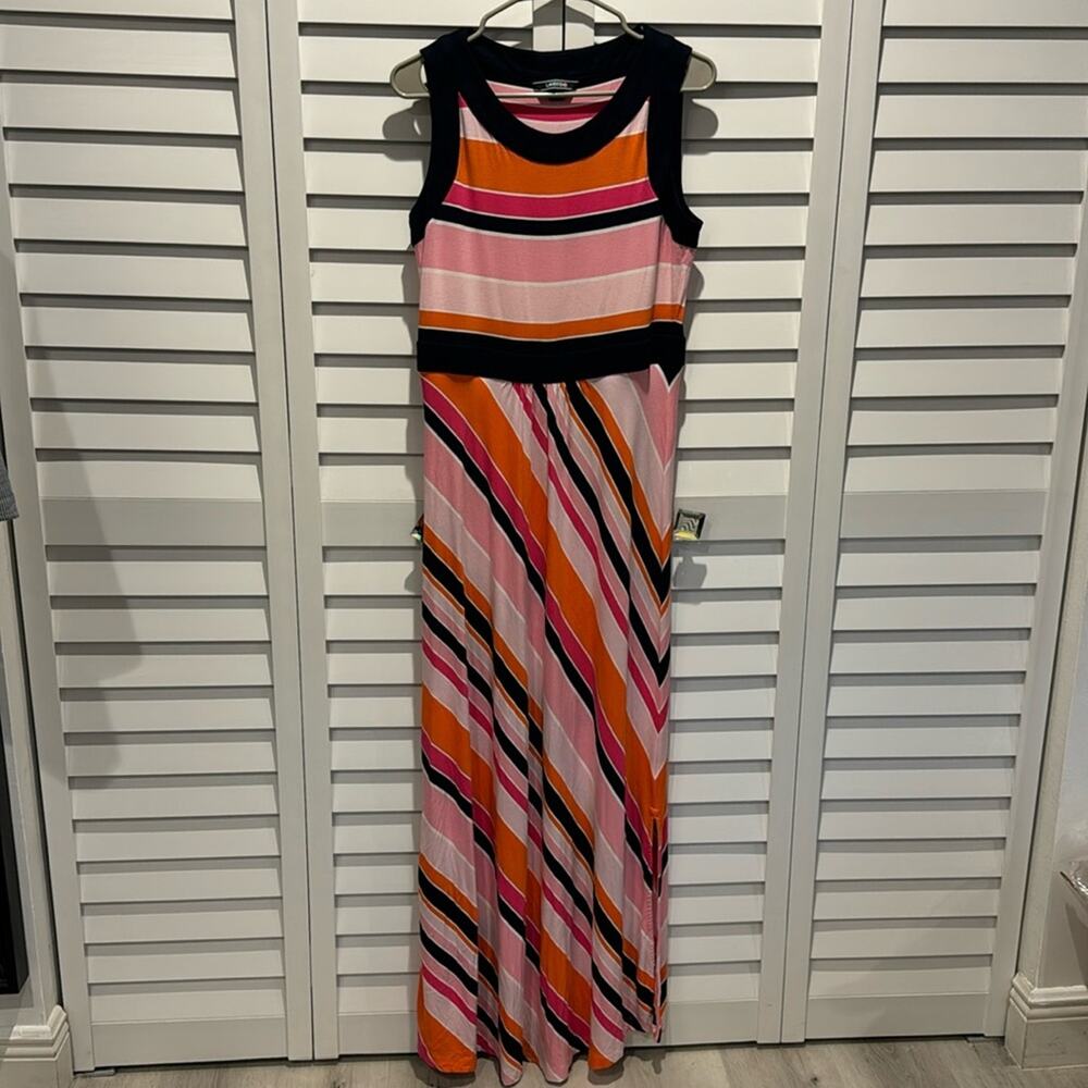 Lands’ End Pre loved in great condition Maxi Stripes Dress size M(10-12).